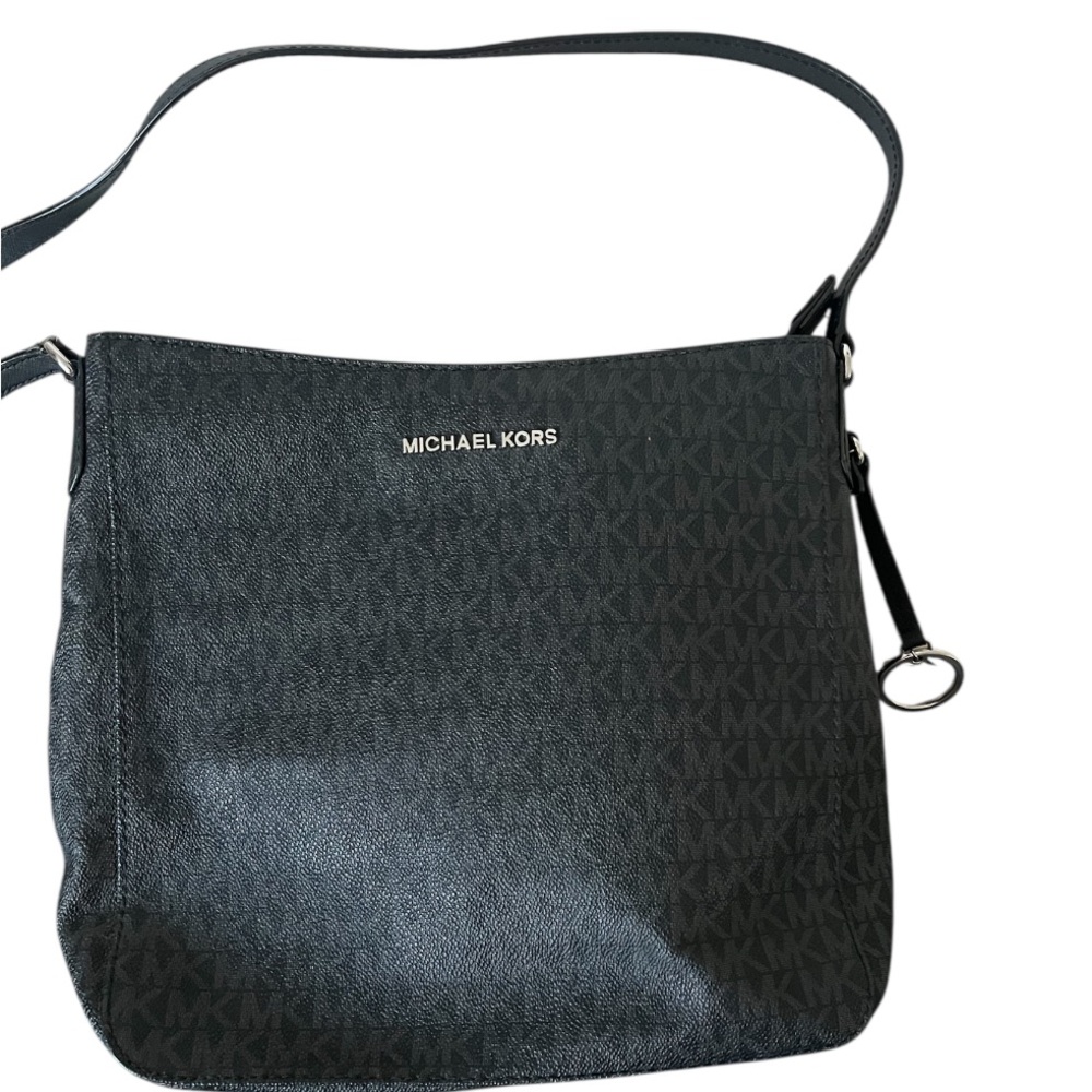 Michael Kors Charcoal Logo Crossbody Bag
